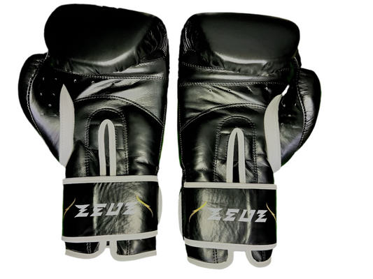 Zeuz Striker Boxing Gloves - Black/Gold