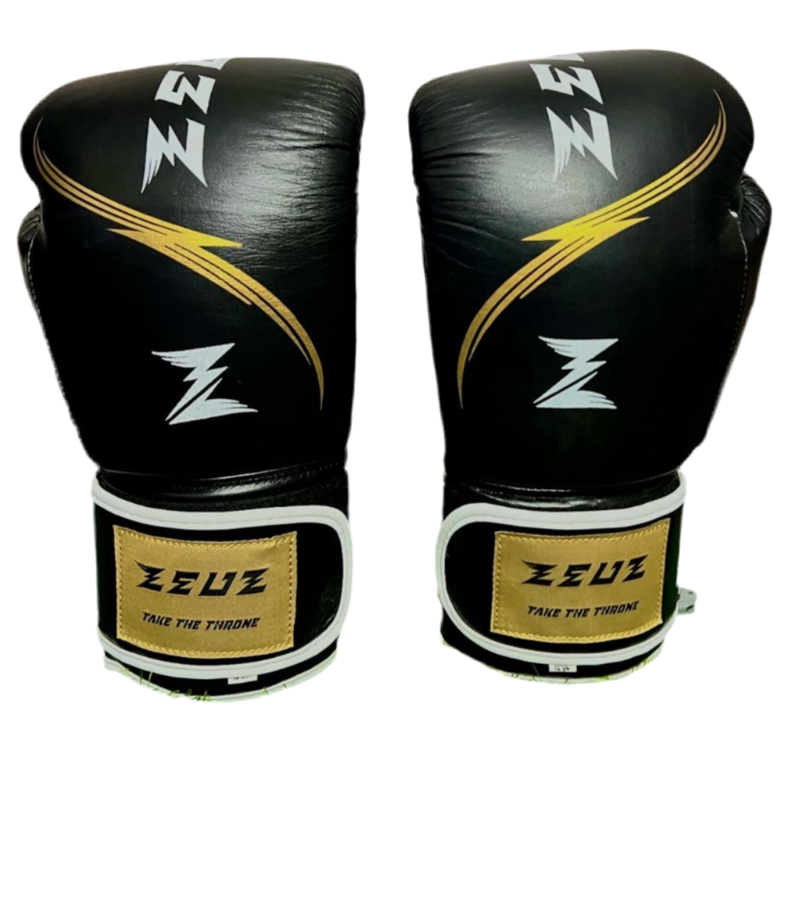 Zeuz Striker Boxing Gloves - Black/Gold